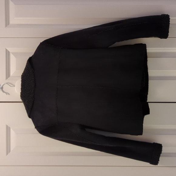 American Eagle Faux Suede Sherpa Jacket, Size XS - Picture 3 of 9